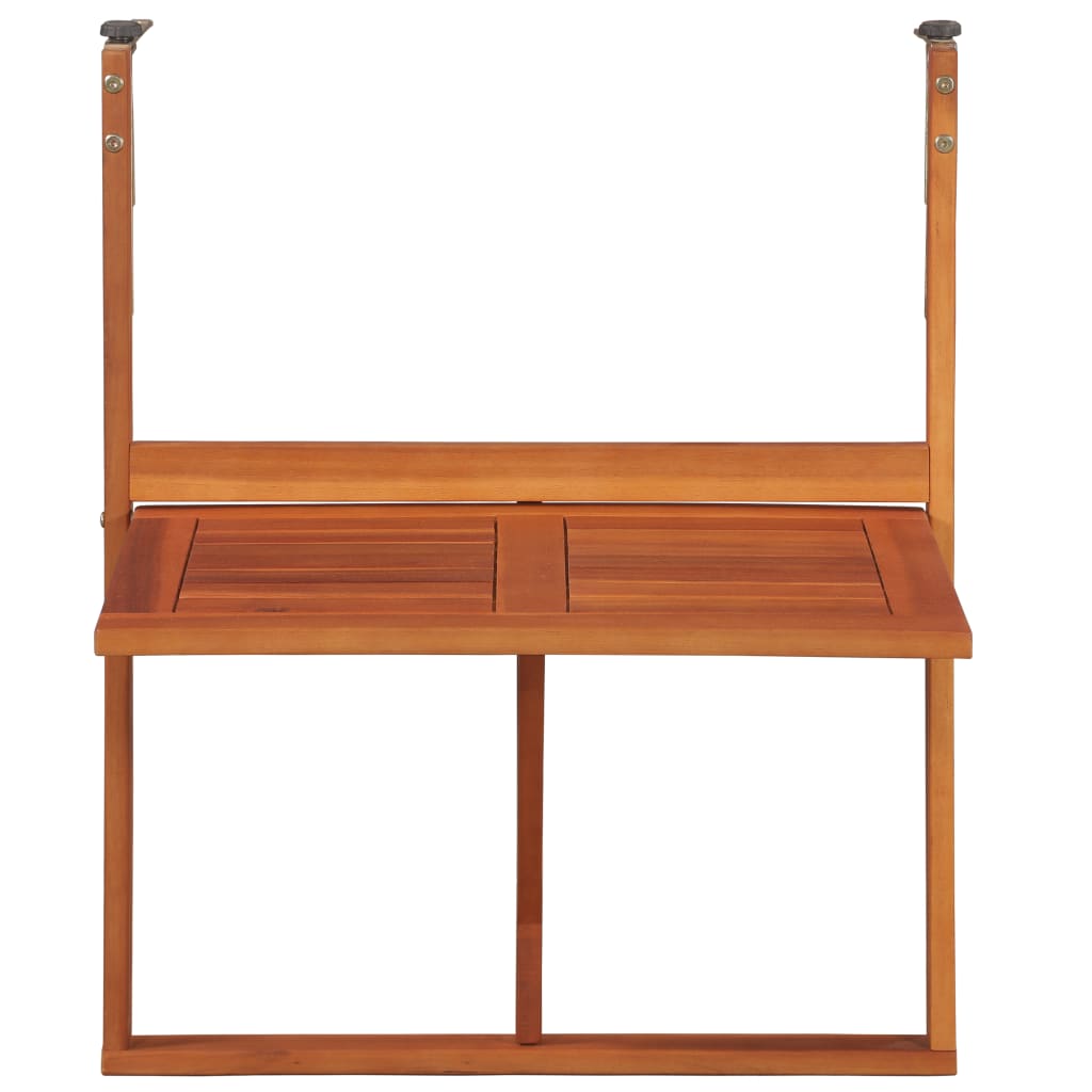 Hängender Balkontisch 64,5x44x80 cm Massivholz Akazie
